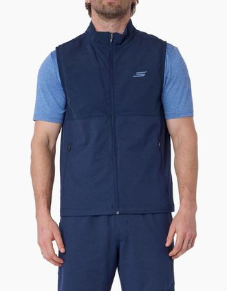 Skechers Mens Skechers Skechers Weekend Vest Mens Blue Gilets - Size: 40/Regular