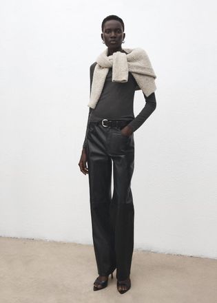 Mango Maglietta collo alto grigio - Donna - XXS - MANGO