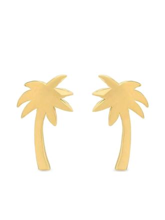 Jennifer Meyer 18K yellow gold mini Palm Tree earrings - women - 18kt Yellow Gold - One Size