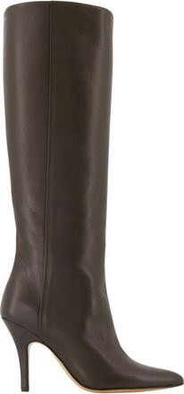 Maison Margiela Bruine Architype Leren Laarzen - Dames - Hoge Laarzen - Bruin - 37 1/2 EU - Leer - Schoenen