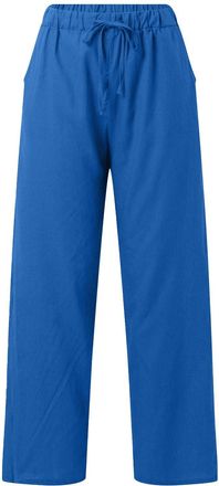 Generic Wide Leg Pants for Womens Waisted Leisure Stretch Womens Daily Elastic Waist Pockets Straight Solid Color Casual Pants Loose Long Trousers Fashion Wom