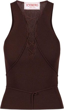 Iceberg Truien - Dames - Tops zonder mouwen - Bruin - XS - Tops