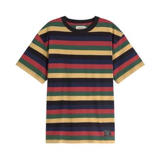 Thinking Mu Aaron R T-shirt - Heren - Tops - Veelkleurig - Maat: L Katoen