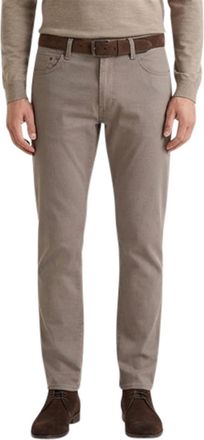 Brax Brax Pantalon 5-p bruin katoen effen