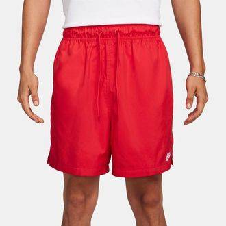 Nike Mens Club Flow Shorts - White/University Red Size 3XL