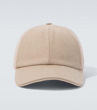 Eleventy Wool, silk, and cashmere baseball cap