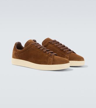 Tom Ford Warwick perforated suede sneakers