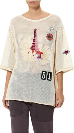 Isabel Marant Tops, Dames, Beige, L, Katoen, Nisrine T-Shirt