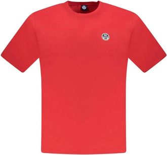 North Sails T-Shirts, male, Red, Size: 3XL Red Graphic Print Cotton T-Shirt