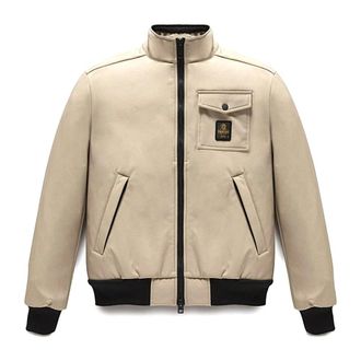 RefrigiWear Bomber Jackets, male, Beige, Size: 2XL Giubbotto