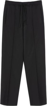 Valentino Garavani Tailored Broeken - Heren - Wijde Broeken - Zwart - M - Wol - Broeken