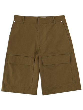Msgm Straight Mid-Thigh Denim Shorts