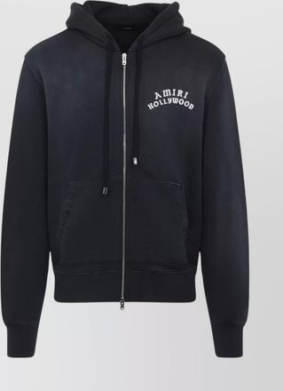 Amiri hollywood zip hoodie drawstring detail