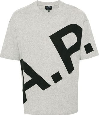 A.P.C. Lisandre cotton T-shirt - unisex - Cotton - L - Grey