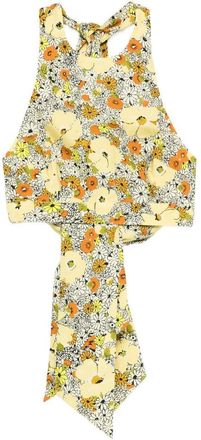 Alemais Orange Blossom Halter Neck Top