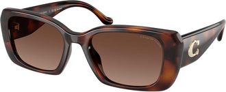 Coach HC8435U CBY82 Polarized 5120T5 Womens Sunglasses Tortoiseshell Size 54