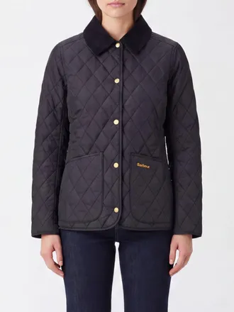 Barbour Giacca trapuntata Annadale slim fit con colletto in velluto a coste