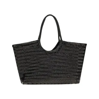 Dragon Diffusion Borsa Tote in Pelle Intrecciata - - Bags - Donna - Nero - ONE SIZE