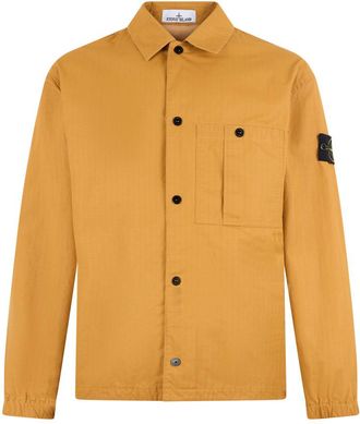 Stone Island Yellow Relaxed Overshirt