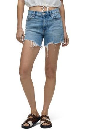 Hudson Devon High Waist Destroyed Hem Denim Shorts in Anthem at Nordstrom Rack, Size 34
