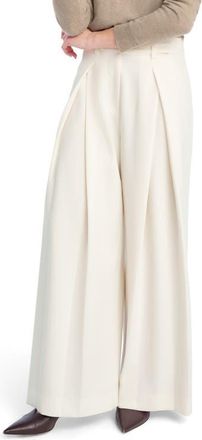 Favorite Daughter Pleats for Days Wide Leg Pants in Ivory at Nordstrom, Size 14P
