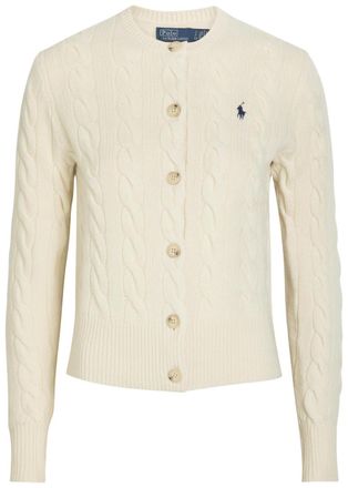 Polo Ralph Lauren Logo-embroidered Wool and Cashmere-blend Jumper - Off White - XL (UK16 / XL)