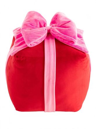 Shiraleah Gift Box Large Pillow In Red/pink