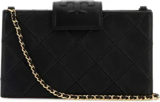 Tory Burch Black Fleming Mini Crossbody Bag