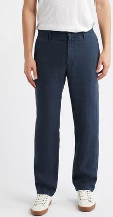 Rag & Bone Evan Back Elastic Waist Linen Dress Pants in Sail at Nordstrom, Size 33