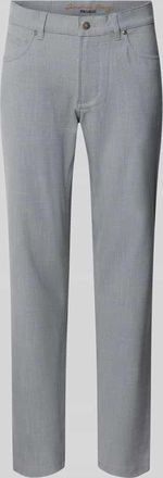 Christian Berg Regular Fit Hose mit Eingrifftaschen in Mittelgrau, Größe 32/30