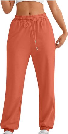 Generic Ladies Jogging Bottoms Winter Trousers Women Cuffed Fleece Lined Straight Leg Jogger Size 18 Warm Joggers for Women UK Ladies Sportswear Sweatpants Je