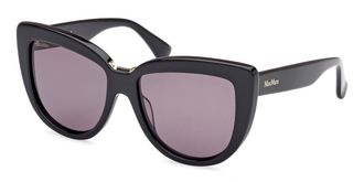 Max Mara MM0076 01A Womens Sunglasses Black Size 55