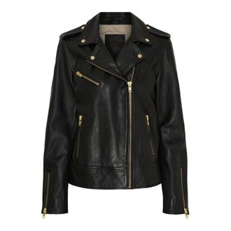 Notyz Notyz - Bikerjack - Dames - Jassen - Zwart - Maat: 2XL Leer
