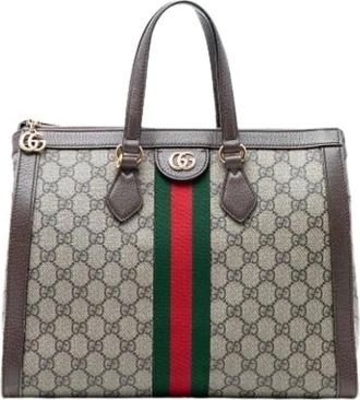 Gucci Pre-owned Tote Bags, female, Multicolor, Size: ONE SIZE Pre-owned Ophidia Satchel