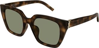 Saint Laurent SL M143/F Asian Fit 003 Womens Sunglasses Tortoiseshell Size 52 - Free RX Lenses - Free RX Lenses
