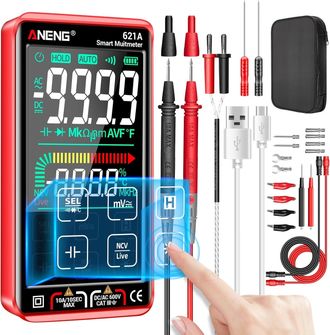 OEM Mult&iacute;metro Digital Smart Touch Trms De Rango Autom&aacute;tico De 9999 Cuentas, Volt&iacute;metro, Amplificador De Ohmios Recargable Anti-quemaduras Con Ncv, Corrie