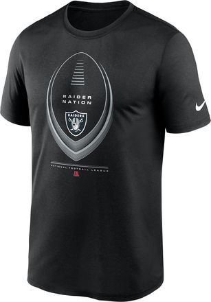 Nike Las Vegas Raiders Legend Icon Nike Mens Dri-FIT NFL T-Shirt in Black | NKGK00A8D-NDB