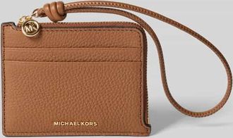 Michael Kors Portemonnaie mit Logo-Applikation Modell Jet Set in Mittelbraun, Gr&ouml;&szlig;e 1