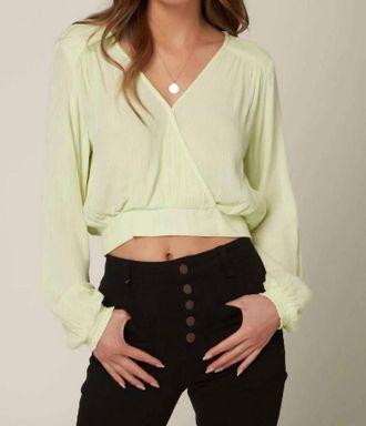 O'Neill Freely Long Sleeve Top In Mint