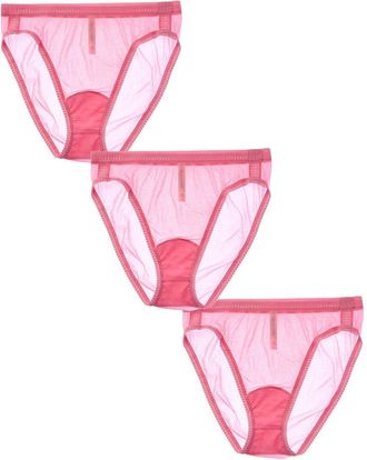 OnGossamer Ongossamer 3Pk Mesh Hi-Cut Brief