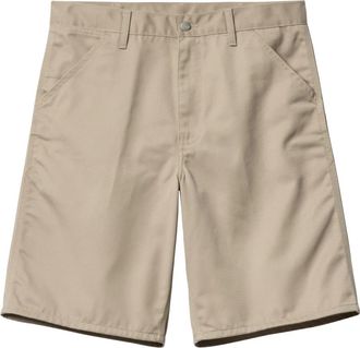 Carhartt Work in Progress Simple Short - Heren - Korte Broeken - Beige - W33 - Katoen - Korte Broeken