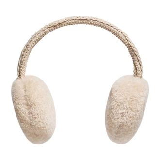 Moncler Teddy Ear Muffs - female - Moncler - Accessories - White - ONE SIZE - Accessories
