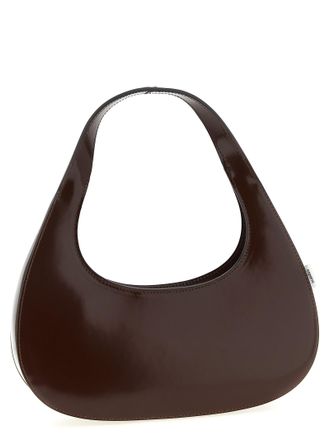 Coperni Womens Cowhide Matte Shoulder Bag Brown Cow Leather