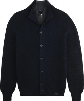 Fay Cardigan DB Front F.8 - Heren - Vesten - Blauw - XL - Truien & Vesten