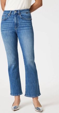 Mavi Anika Mid Cropped Denim Jeans In Blue
