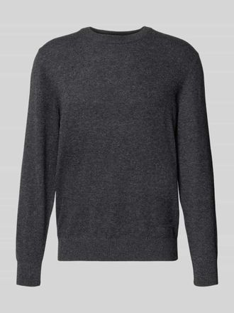 Marc O'Polo Regular Fit Pullover aus Baumwoll-Mix mit Schurwoll-Anteil in Dunkelgrau, Gr&ouml;&szlig;e XL