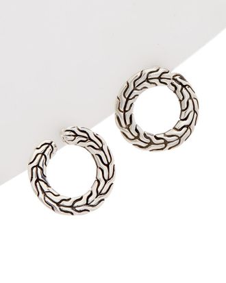 John Hardy Silver Hoop Earrings