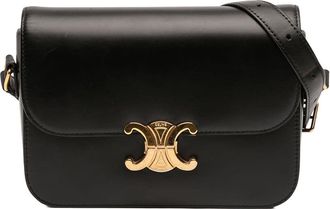 Celine Pre-owned Celine Classique Shiny Calfskin Triomphe Crossbody S-GM-4178
