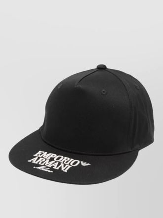 Emporio Armani logo baseball hat curved brim design