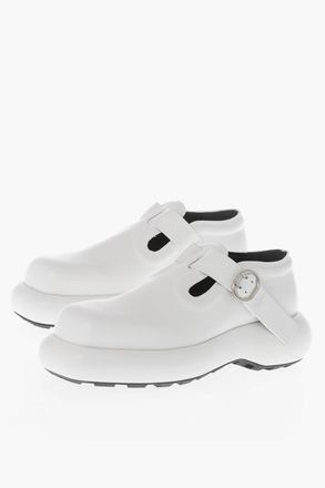 Jil Sander Leather Mary Janes With Chunky Sole Jil Sander